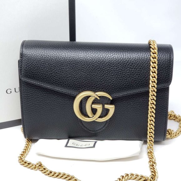 Gucci Marmont GG Wallet on Chain Crossbody Bag - Picture 4 of 15